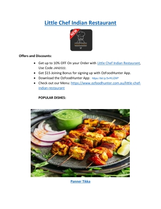 Little Chef Indian Restaurant Belmont | 15% off OzFoodHunter