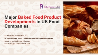 major baked goods development in UK food companies