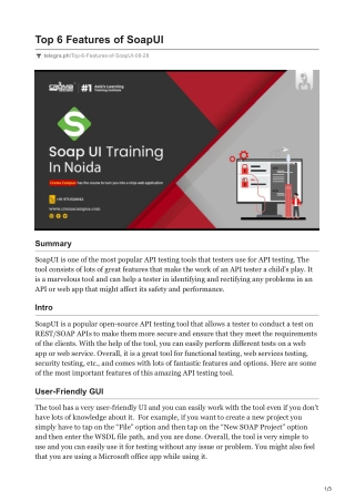 Top 6 Features of SoapUI