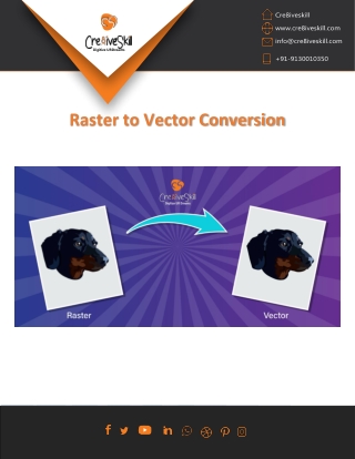 Raster To Vector Conversion Services | Cre8iveSkill