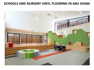 SCHOOLS AND NURSERY VINYL FLOORING IN ABU DHABI