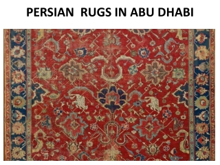 PERSIAN RUGS IN ABU DHABI