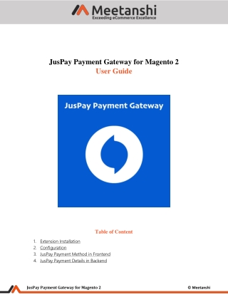 Magento 2 JusPay Payment Gateway