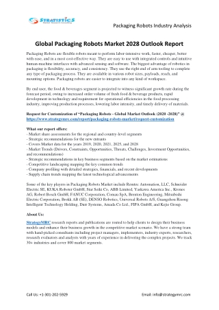 Packaging Robots Market Forecasts to 2028