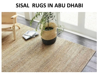 SISAL RUGS IN ABU DHABI