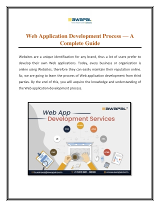 Web Application Development Process — A Complete Guide