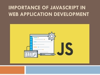 Importance of JavaScript in Web Application Development3