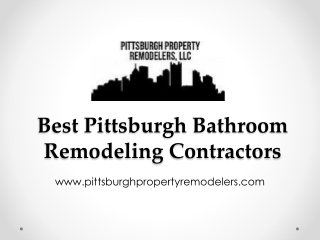 Best Pittsburgh Bathroom Remodeling Contractors - www.pittsburghpropertyremodelers.com