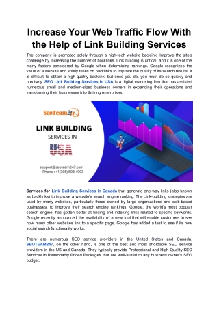 Increase Your Web Traffic Flow With the Help of Link Building Services (1)