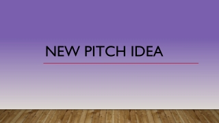 Coursework Pitch 2