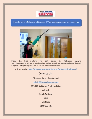 pest control melbourne reviewsPest Control Melbourne Reviews | Thelocalguyspestc