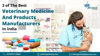 3 of the Best Veterinary Medicine and Products Manufacturers in India