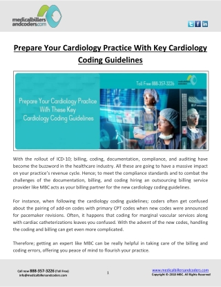 Prepare Your Cardiology Practice With Key Cardiology Coding Guidelines