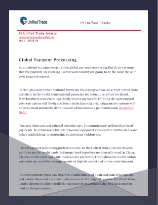 International payment processor