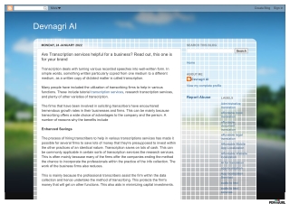 Are Transcription services helpful for a business Read out, this one is for your brand
