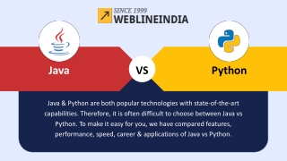 Java vs Python: Comparison, Features & Applications