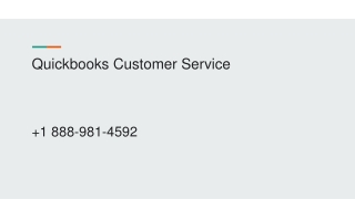 Quickbooks Customer Service  1 888-981-4592