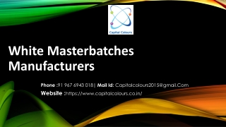 Why do we use Filler Masterbatches for platics