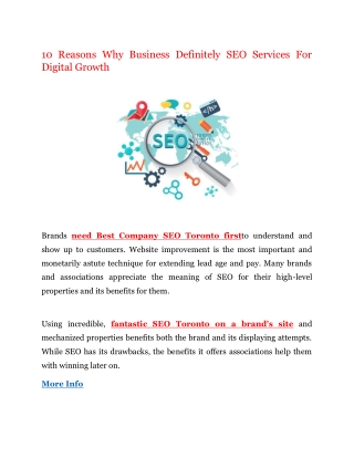 10 Reasons Why Business Definitely SEO Services For Digital Growth