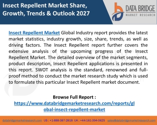 Insect Repellent Market Growth at a Rate of 5.50%, Industry Size, Trends
