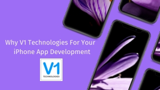 Why Choose V1 Technologies for your App Development