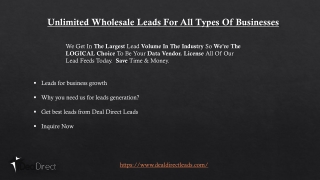 Unlimited leads for your business growth