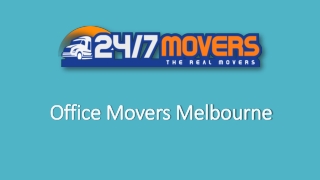 Office Movers Melbourne