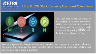 How MERN Stack Learning Can Boost Your Career