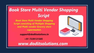 Book Store Multi Vendor Script - Readymade Clone Script