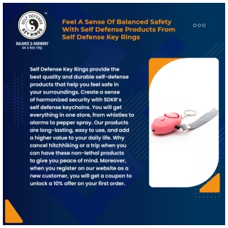 Feel A Sense Of Balanced Safety With Self Defense Products From Self Defense Key Rings
