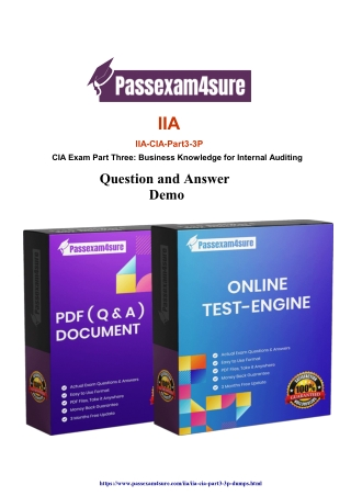 IIA-CIA-Part3-3P  Dumps - 100% Brilliant Results | PassExam4Sure