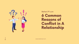 6 Common Reasons of Conflict in A Relationship