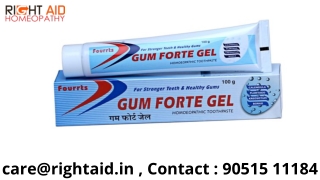 Fourrts Gum Forte Gel Homeopathic Toothpaste with Calendula