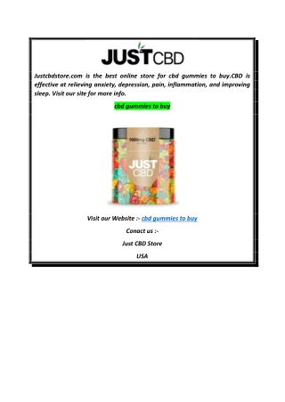 cbd gummies to buy