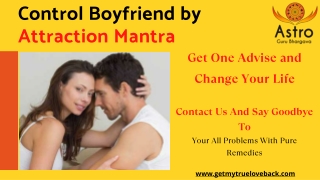 Control Boyfriend by Attraction Mantra -  Best Solution by Guru Bhargava