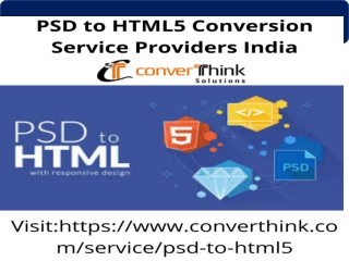 PSD to HTML5 Conversion Service Providers India