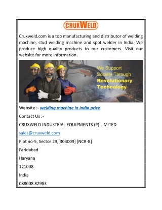 Welding Machine In India Price  cruxweld.com
