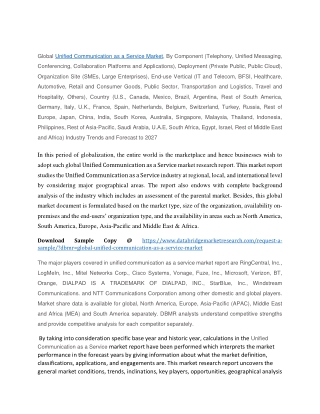 Unified Communication as a Service Market Growth