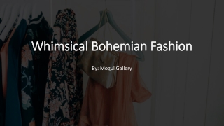 Whimsical Bohemian Fashion