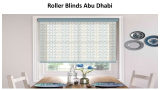 Roller Blinds Abu Dhabi