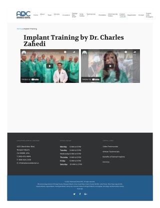 Implant Training City of Lake Forest | Cosmetic Dental Practice City of Los Alam