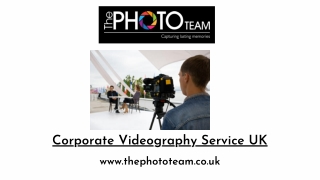 Corporate Videography Service UK