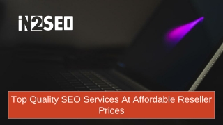 Affordable SEO Reseller - In2SEO