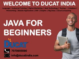 JAVA FOR BEGINNERS