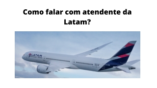 Como falar com atendente da Latam?