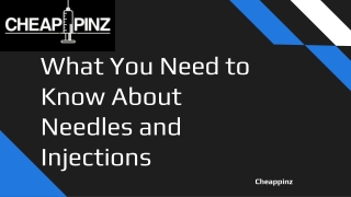 Things to know about needles and injection - Cheappinz