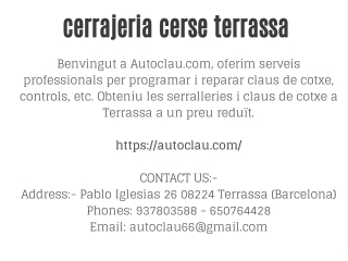 cerrajeria cerse terrassa