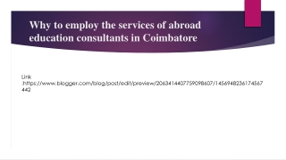 Why to employ the services of abroad education