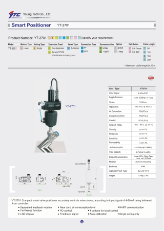 YT-2701 Smart Valve Positioner Supplier and Traders- Catalouge | See Automation