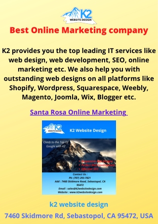 Best Online Marketing company